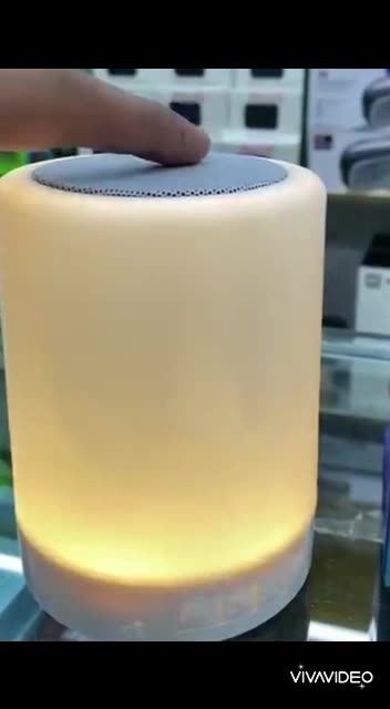 Portable Bluetooth Speaker Mini LED Music Audio USB Sound Speaker 7 Colors Touch Control Table Lamp