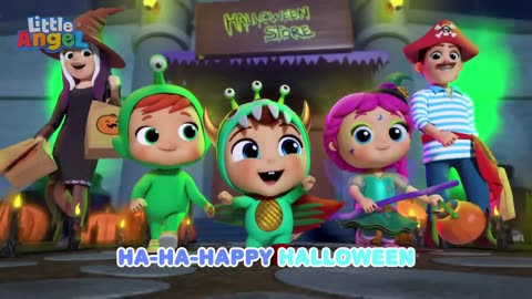My Halloween Costume song _ Little Angel Kids Songs & Nursery Rhymes