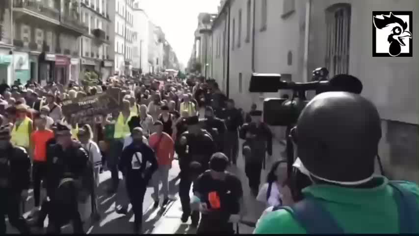 Paris Protesters Against Vaccine Passports, Converge Upon Parliament