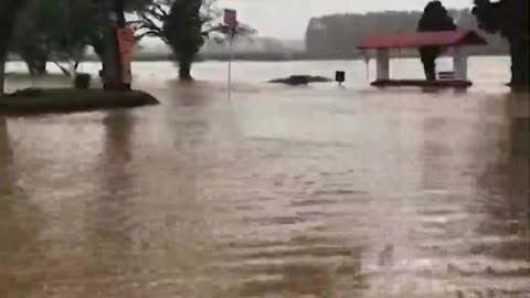 Floods and landslides across Brazil's southern states following heavy rainfall