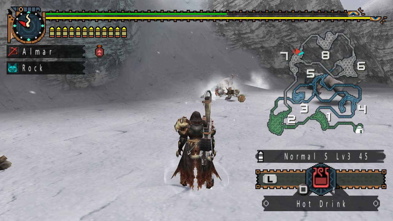 Monster Hunter Freedom Unite - The Mountain Roughrider (Guild 3*) Quest Walkthrough