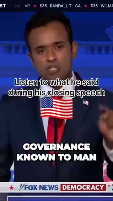 Vivek Ramaswamy's awesome closing debate speech