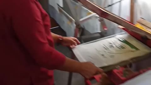 simple plastic screen printing method