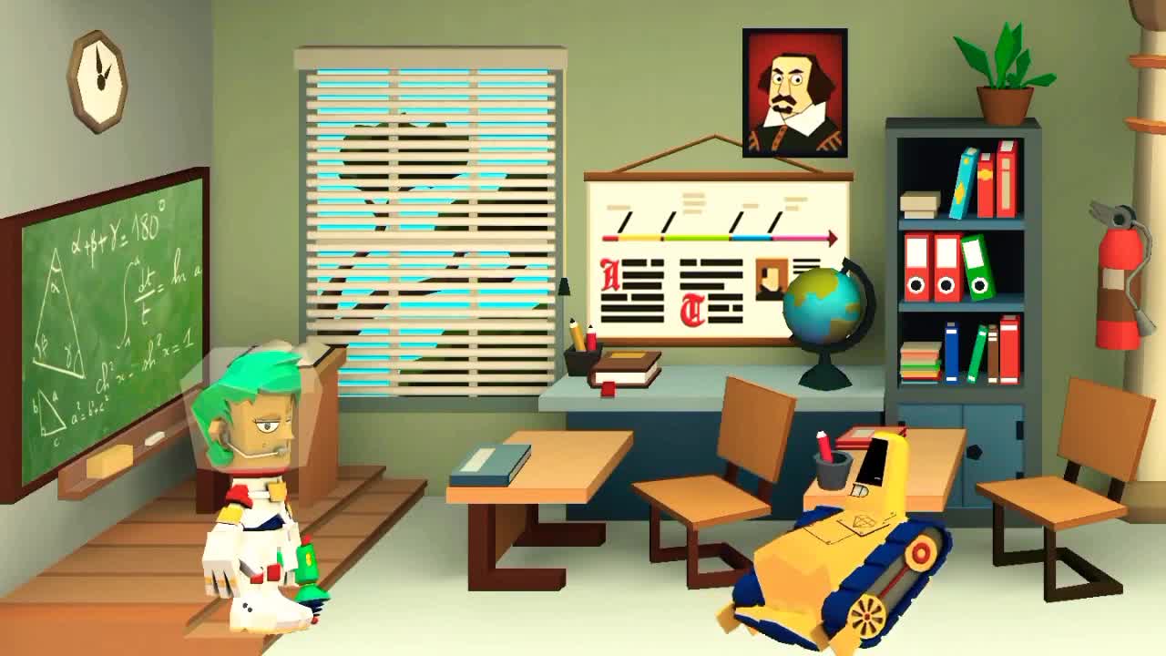 animated school
