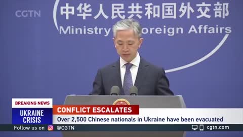 The People’s Republic of China will not impose sanctions against The Russian Federation