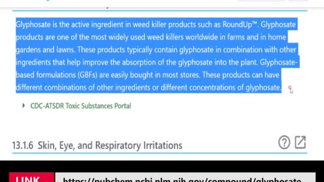 Products and Brands filled with Glyphosate!!!