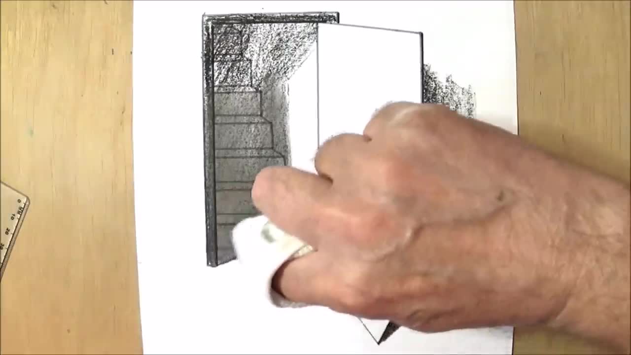 The Door Illusion - Magic Perspective with Pencil