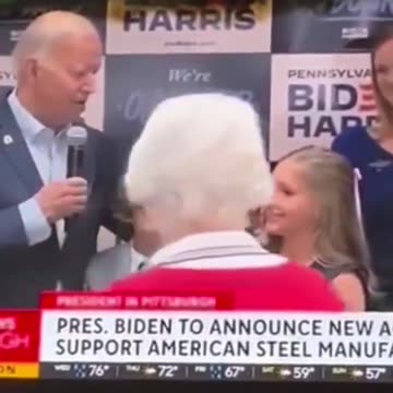 Biden Creepily Rubs Young Girl's Face During Campaign Event In Pittsburgh
