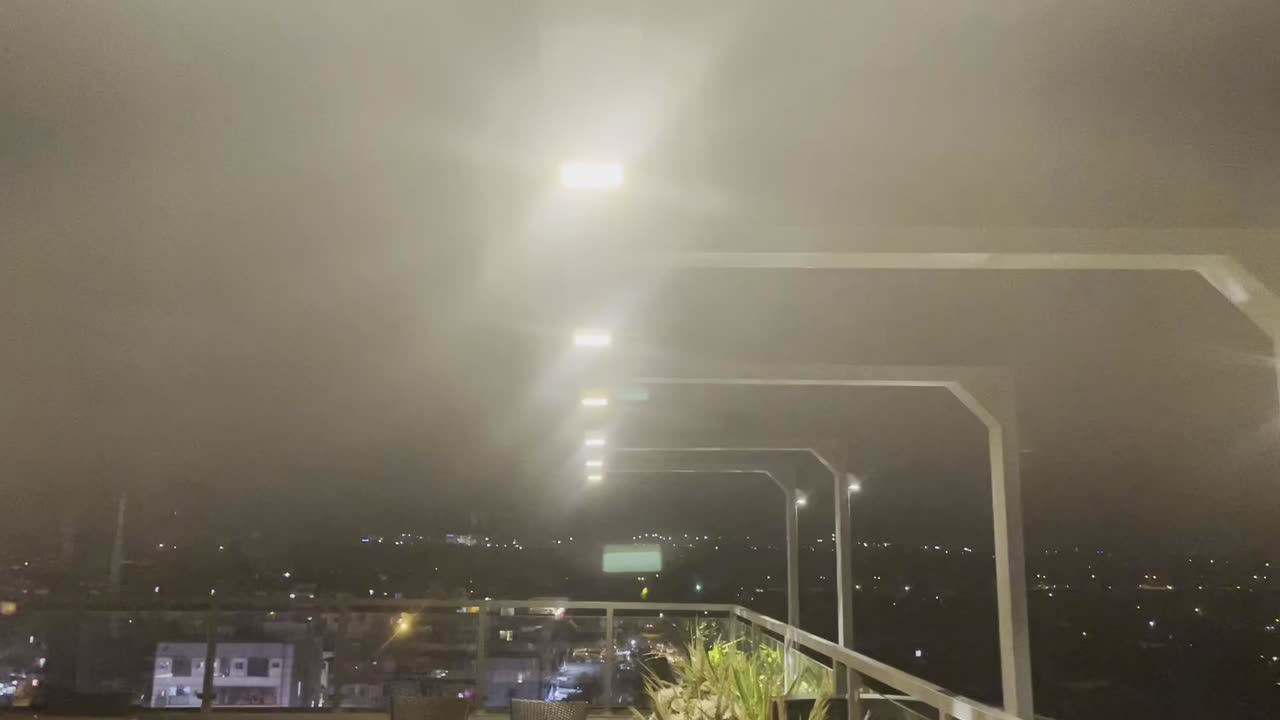 Night view of Islamabad from Rooftop