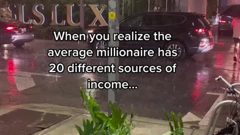 When you realize the average millionaire has 20 different sources of income...