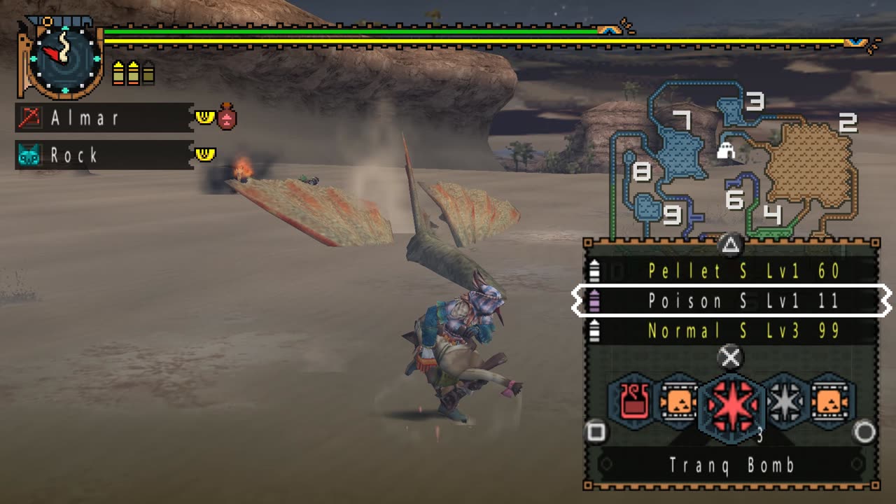 Monster Hunter Freedom Unite - The Land Shark Guild Quest Walkthrough