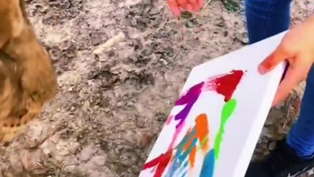 Clever he can draw pictures
