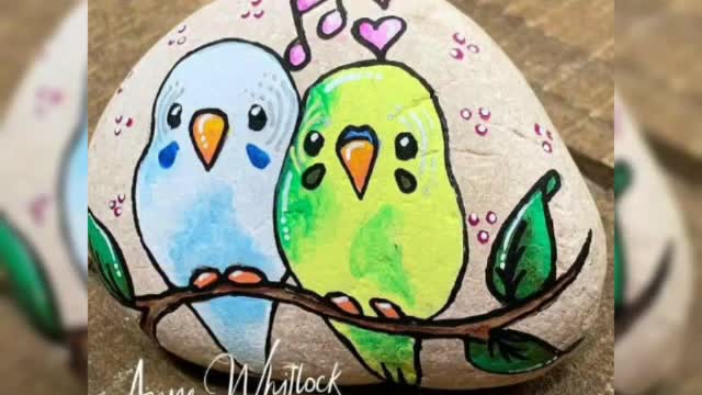 Latest Amazing animal rock stone painting ideas