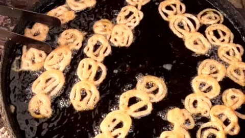 Amazing Making Dessert (Jalebi) Indian Street Food