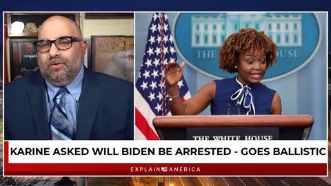 Karine Asked If Biden Will Be Arrested - She Goes Ballistic