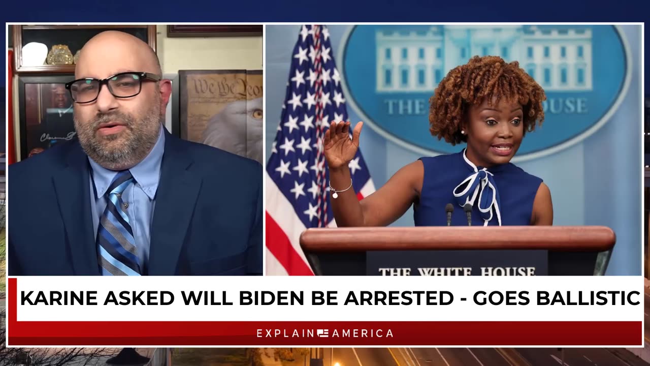 Karine Asked If Biden Will Be Arrested - She Goes Ballistic