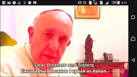 The pope tells the truth