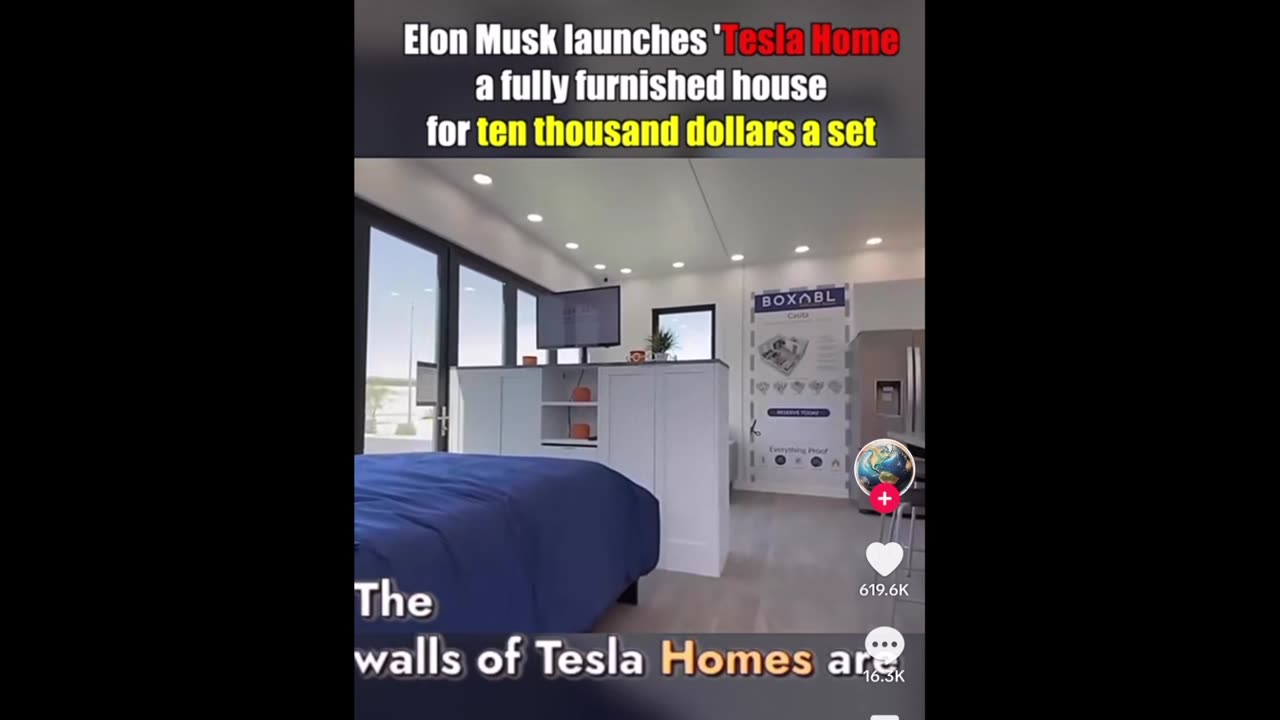 TIKTOK SERIES #4: Elon Musk launches Tesla House Assembled in 2 Days