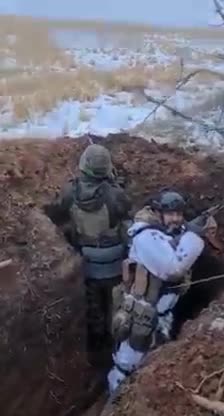 Ukrainian Forward-Most Observation Trenches Near Bakhmut