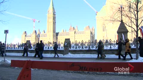 Thousands gather on Parliament for 'Freedom Convoy'