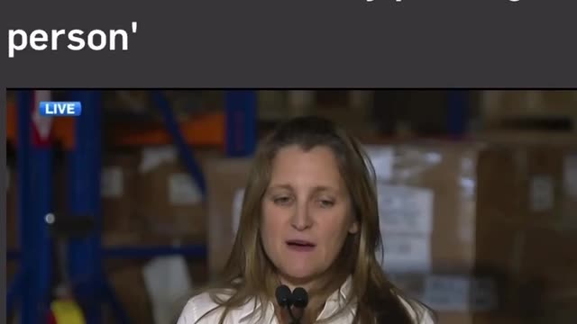 L'avatar della Mafia Khazariana Chrystia Freeland