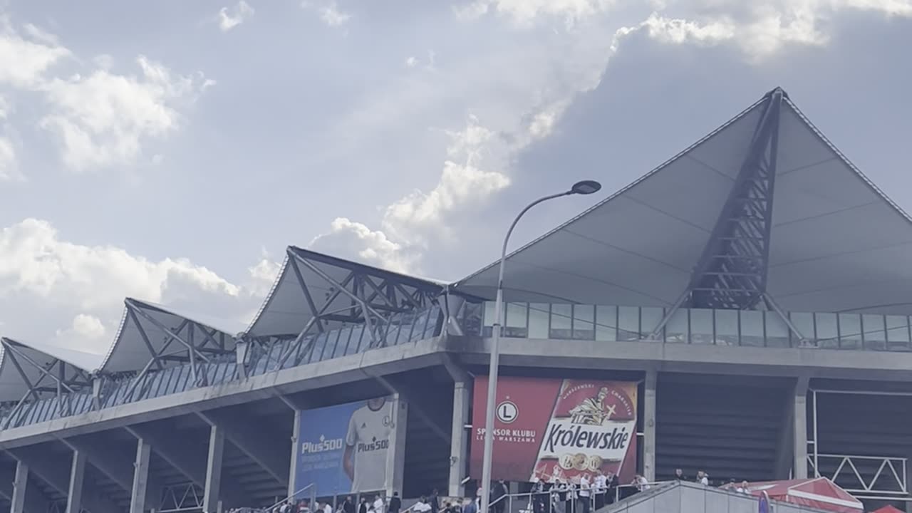 Legia Warszawa stadium before the match.