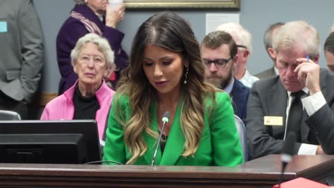 Governor Kristi Noem Testifies in Support of Grocery Sales Tax Cut