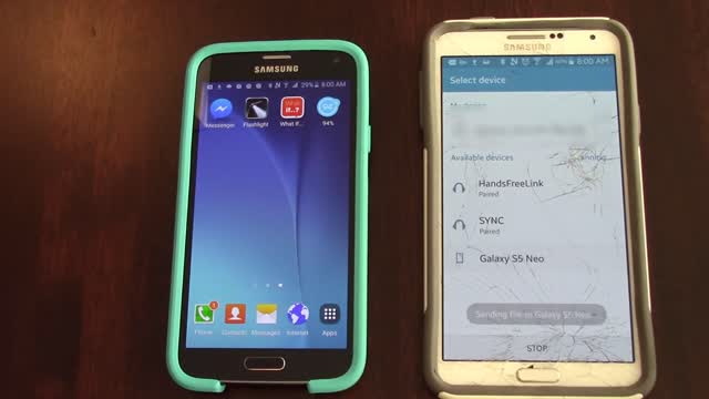 How to transfer contact via bluetooth from Android