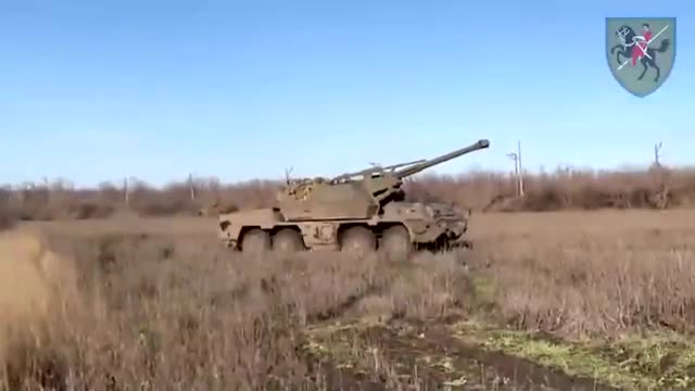 DANA howitzers in service with Ukraine's 110th Mechanized Brigade
