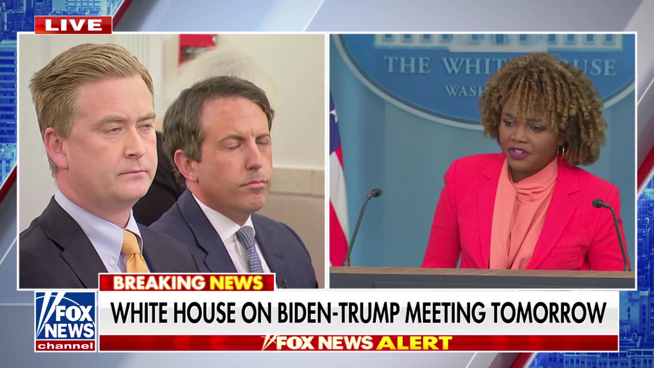 Jean-Pierre Dodges Questions on 'Weirdness' and 'Awkward' Meetings Between Biden & Harris