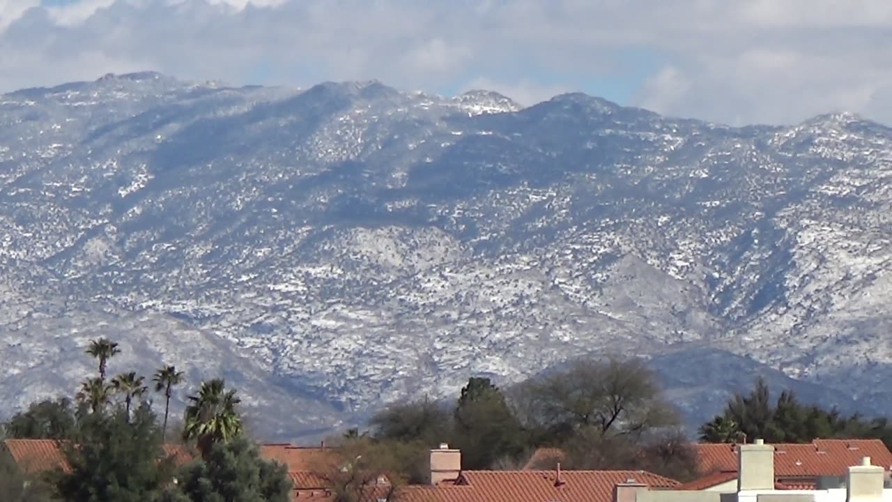 Rincon Mountains with Snow