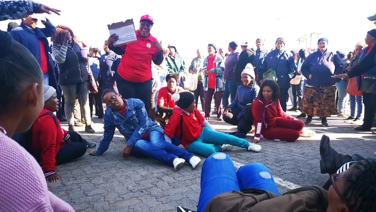 Health care workers protest