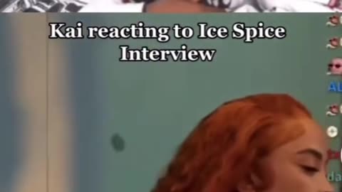 Kai Cenat reacts to Ice Spice Interview #kaicenat #icespice