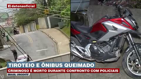 Tiroteio intenso e bandido morto