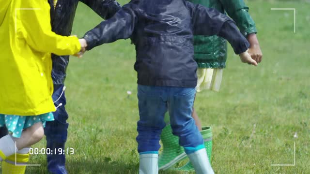 Kids and rain