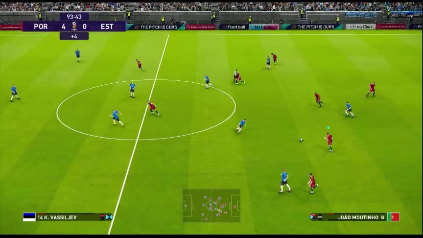 C.Ronaldo Scored 4 Goals Portugal VS Estonia Friendly Pro Evolution Soccer Gameplay