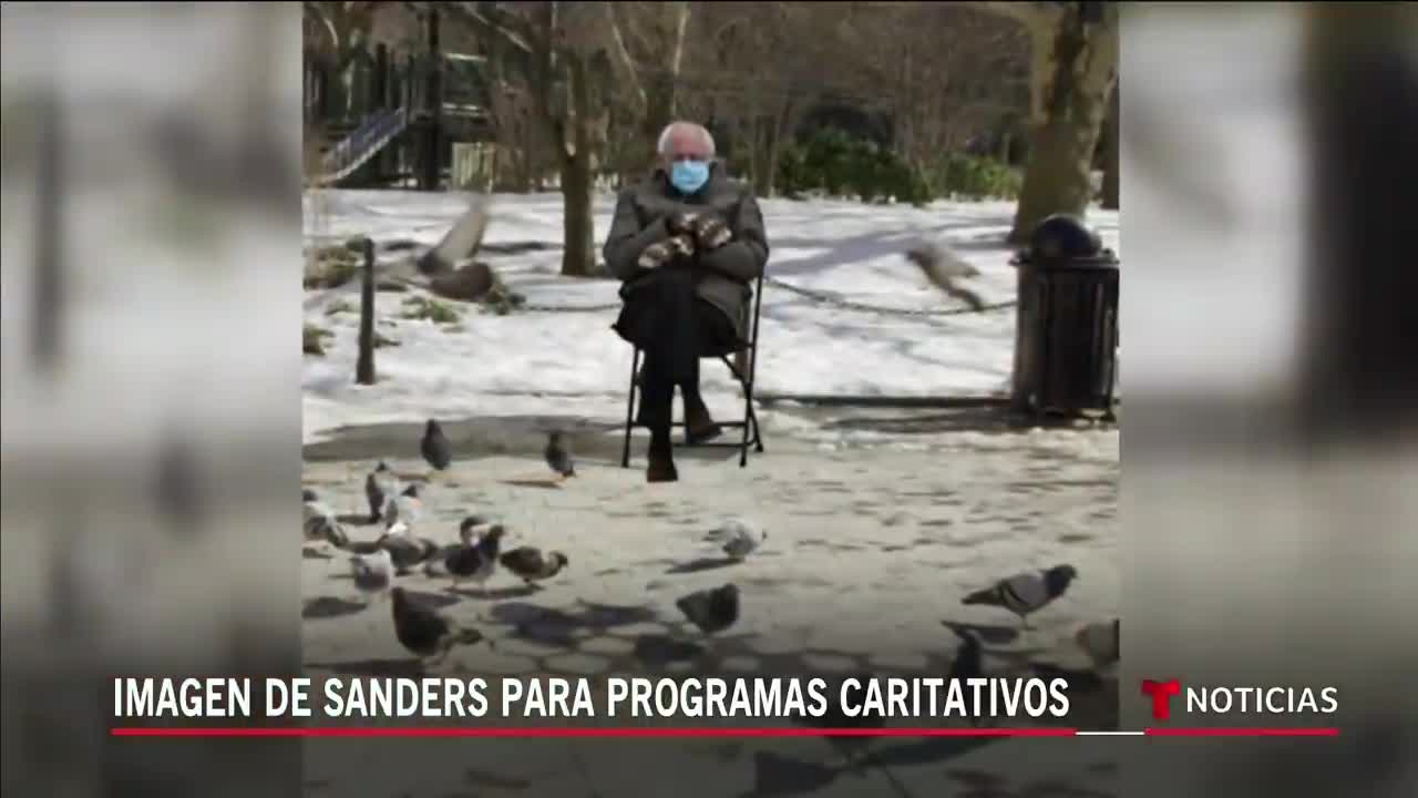 El meme de Bernie Sanders ayuda a los desfavorecidos _ Noticias Telemundo