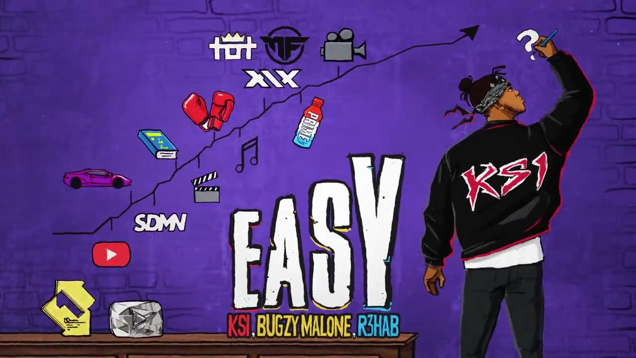 KSI, Bugzy Malone, R3HAB - Easy (Official Lyric Video)