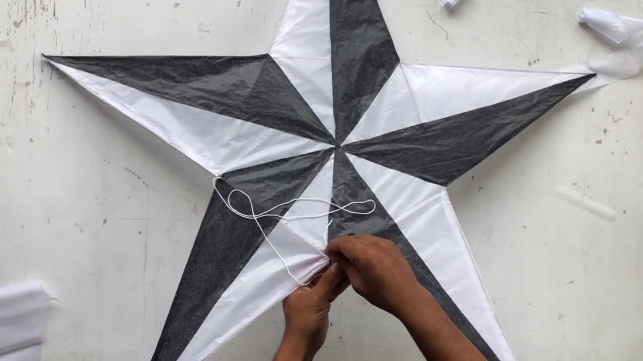 Amazing…!!! how to make a star kite