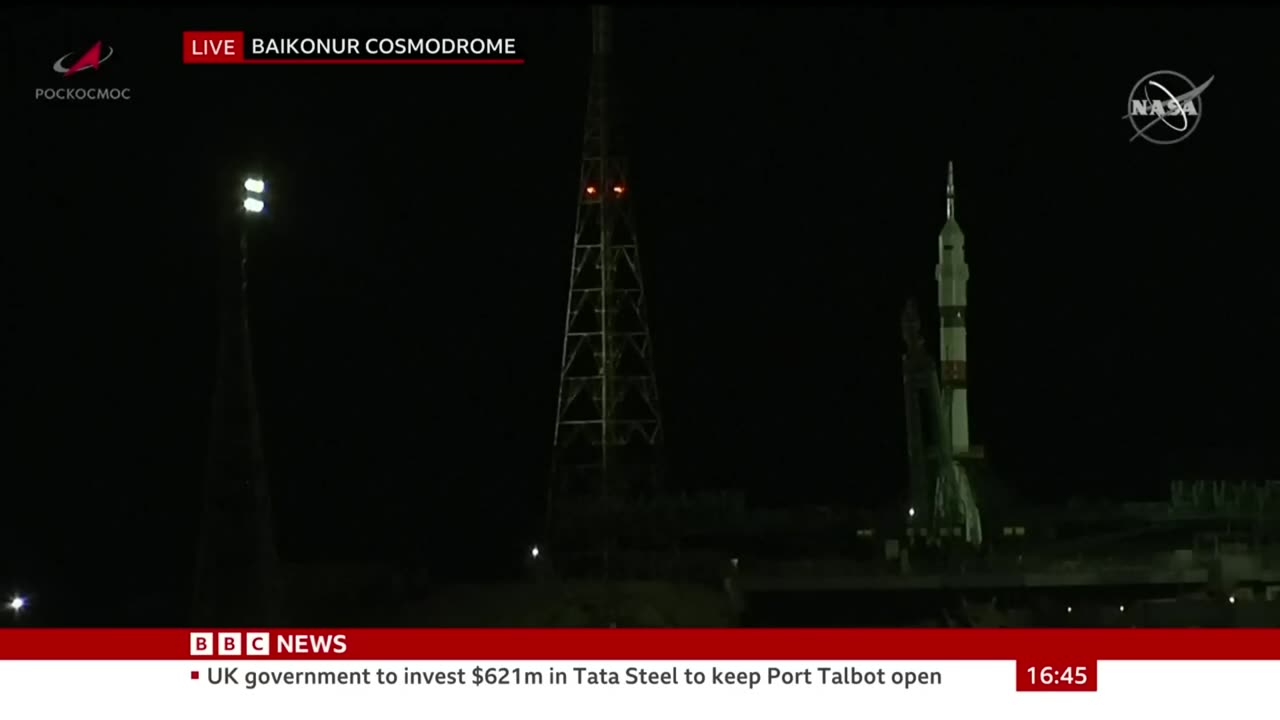 Soyuz rocket launches to take astronauts.https://singingfiles.com/show.php?l=0&u=1659098&id=55934
