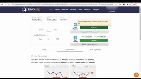 # last digit match trading binary.com strategy from 41$ to 122$ never lose