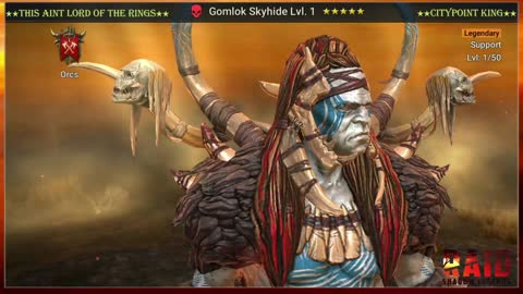 Raid Shadow Legends - Gomlok Skyhide - Classic Skin