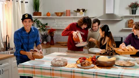 Eating with the family at the magic table?