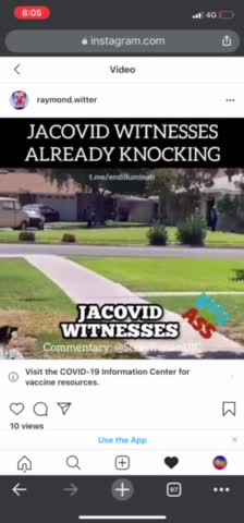 Jacovid witnesses may come knocking!
