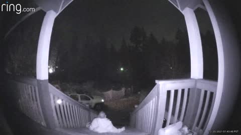 Guy Leaving House Early in Morning Surprised by Empty Stairs