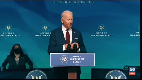 Joe Biden " Apologizefor Coming Late in his Press