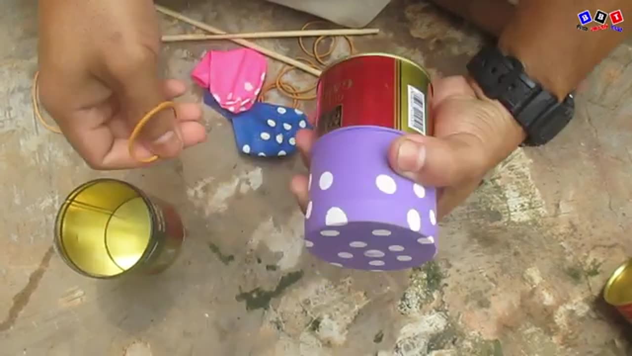 Making Musical Instruments from Used Cans .