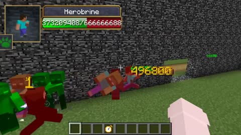 Herobrine vs Entity 303 all Сreepypasta mobs in minecraft part 98