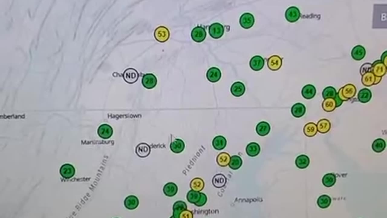 Is Ohio Contaminating the air on the East Coast?