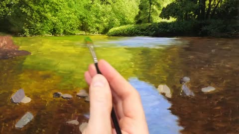 Painting a Shallow Rive